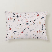 抽象芸術モダンミッドセンチュリーテラゾパターン アクセントクッション (正面)