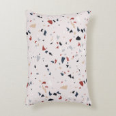 抽象芸術モダンミッドセンチュリーテラゾパターン アクセントクッション (正面(垂直))