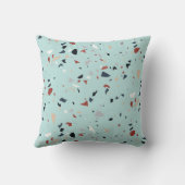 抽象芸術モダンミッドセンチュリーテラゾパターン クッション (裏面)