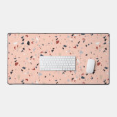 抽象芸術モダンミッドセンチュリーテラゾパターン デスクマット (キーボード&マウス)