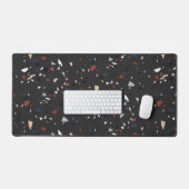 抽象芸術モダンミッドセンチュリーテラゾパターン デスクマット (キーボード&マウス)