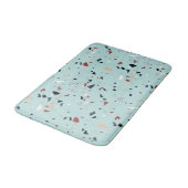 抽象芸術モダンミッドセンチュリーテラゾパターン バスマット (アングル)