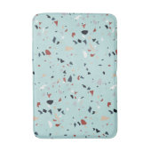 抽象芸術モダンミッドセンチュリーテラゾパターン バスマット (正面縦)