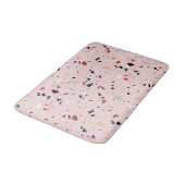 抽象芸術モダンミッドセンチュリーテラゾパターン バスマット (アングル)