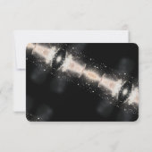 抽象芸術モダンミニマリスト結婚式RSVPカード 招待状 (裏面)