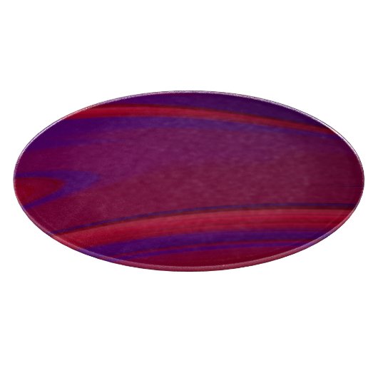 抽象芸術モダンミニマリスト赤紫スワール カッティングボード (角)
