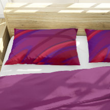 抽象芸術モダンミニマリスト赤紫スワール