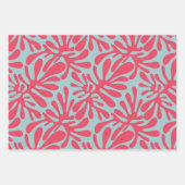 抽象芸術モダンミニマル図形のパターン ラッピングペーパーシート (正面3)