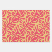 抽象芸術モダンミニマル図形のパターン ラッピングペーパーシート (正面2)