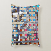 抽象芸術モダンミニマル画風景画 アクセントクッション (正面(垂直))