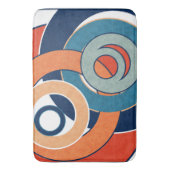 抽象芸術モダンミニマル画風景画 バスマット (正面縦)