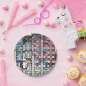 抽象芸術モダンミニマル画風景画 ペーパープレート (パーティー)