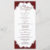 抽象芸術モダンミニマル結婚式 プログラム (正面)