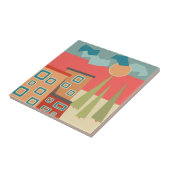 抽象芸術モダンミニマル造形図形 タイル (側面)