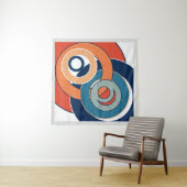 抽象芸術モダンミニマル造形図形 タペストリー (インサイチュ(横))