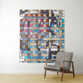 抽象芸術モダンミニマル造形図形 タペストリー (インサイチュ)