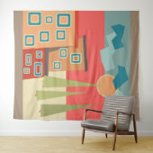 抽象芸術モダンミニマル造形図形 タペストリー (インサイチュ(横))