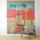 抽象芸術モダンミニマル造形図形 タペストリー (インサイチュ)