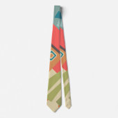 抽象芸術モダンミニマル造形図形 ネクタイ (正面)