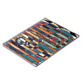 抽象芸術モダンミニマル造形図形 ノートブック (左側)