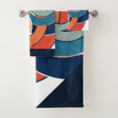 抽象芸術モダンミニマル造形図形 バスタオルセット (インサイチュ)