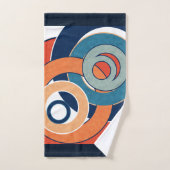 抽象芸術モダンミニマル造形図形 バスタオルセット (ハンドタオル)