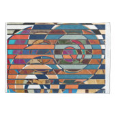 抽象芸術モダンミニマル造形図形 枕カバー (裏面)