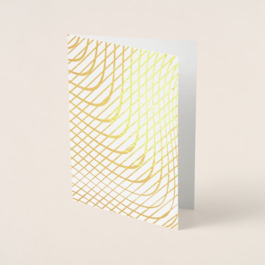 抽象芸術モダンミニマル金ゴールド 箔カード (正面)