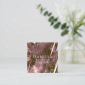 抽象芸術モダンメイクアップアーティストコーヒー スクエア名刺 (スタンド正面)