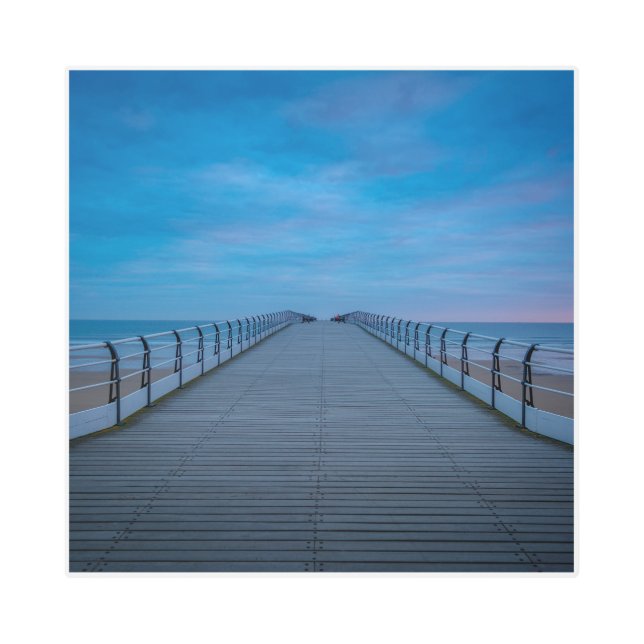 抽象芸術モダンメタルウォールアートユニーク – ホームデコール メタルプリント (正面)