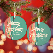 抽象芸術モダンメリーパーソナライズされたクリスマス