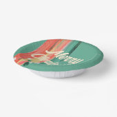 抽象芸術モダンメリーパーソナライズされたクリスマス ペーパーボウル (傾斜あり)