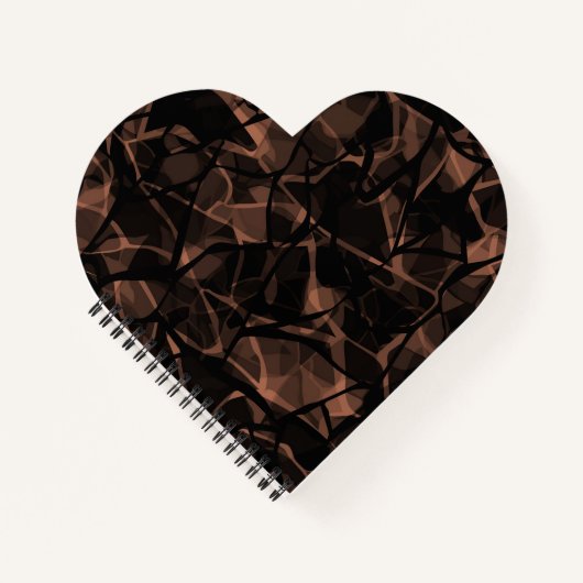 抽象芸術モダンモザイクタイルの明るいc ノートブック (正面)