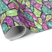 抽象芸術モダンモザイクタイルの明るいc ラッピングペーパー (ロールコーナー)