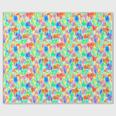 抽象芸術モダンモザイクタイルの明るいc ラッピングペーパー (フラット)