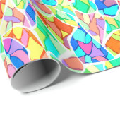 抽象芸術モダンモザイクタイルの明るいc ラッピングペーパー (ロールコーナー)