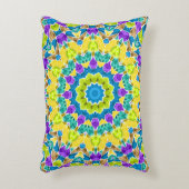 抽象芸術モダンモザイク万華鏡瓦パターン アクセントクッション (正面(垂直))