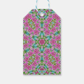 抽象芸術モダンモザイク万華鏡瓦パターン ギフトタグ (裏面)