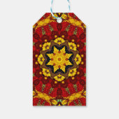 抽象芸術モダンモザイク万華鏡瓦パターン ギフトタグ (裏面)
