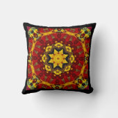 抽象芸術モダンモザイク万華鏡瓦パターン クッション (裏面)
