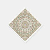 抽象芸術モダンモザイク万華鏡瓦パターン スタンダードカクテルナプキン (角)