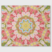 抽象芸術モダンモザイク万華鏡瓦パターン ラッピングペーパー (フラット)