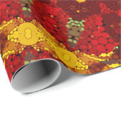 抽象芸術モダンモザイク万華鏡瓦パターン ラッピングペーパー (ロールコーナー)