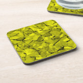 抽象芸術モダンモザイク結晶タイルパターンプリント コースター (左側)