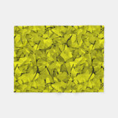 抽象芸術モダンモザイク結晶タイルパターンプリント フリースブランケット (正面(横))