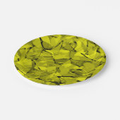 抽象芸術モダンモザイク結晶タイルパターンプリント ペーパープレート (アングル)