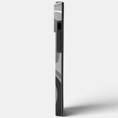 抽象芸術モダンモノトーンのクール吸光度グレー Case-Mate iPhoneケース (裏面 / 左)