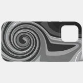 抽象芸術モダンモノトーンのクール吸光度グレー Case-Mate iPhoneケース (裏面 (横))