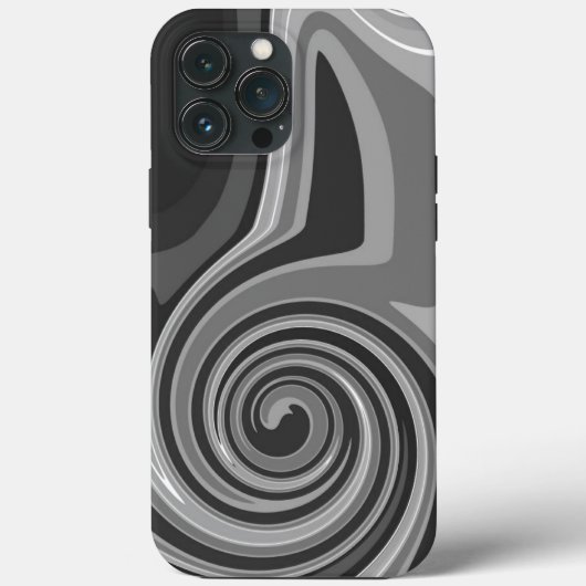 抽象芸術モダンモノトーンのクール吸光度グレー Case-Mate iPhoneケース (裏面)