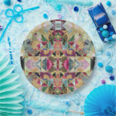 抽象芸術モダンモロッコアジア装飾用デコールtr ペーパープレート (パーティー)